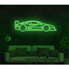 Biz Bu İşin Keyif Kısmındayız Rent A Carlara Özel Araba Figürlü Neon Tabela