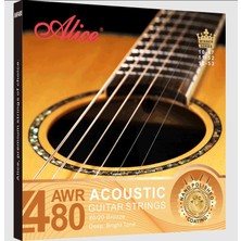 Alice AWR480-XL Akustik Gitar Teli (10-47 80/20 Bronze) | Ince Yapısı ile Rahat Icra Akustik Gitarın Doğal Karakterini Ortaya Çıkaran Ses