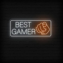 Biz Bu İşin Keyif Kısmındayız Best Gamer Yazılı ve Şekilli Neon Tabela