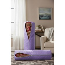 Ser&Yat Yolluk Halı ve Kilim Saklama Hurcu - Lila 2 Adet Fermuarlı Halı Kılıfı - 6m'ye Kadar Uyumlu