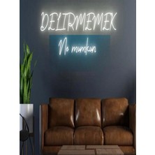 Biz Bu İşin Keyif Kısmındayız Delirmemek Ne Mümkün Yazılı Neon Tabela