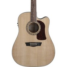 Washburn HD10SCE Heritage 10 Elektro Akustik Gitar (Profesyonel - Dreadnought Cutaway) | Masif Ladin Üst Kapak, Maun Arka ve Yanlar, Fishman Presys Iı Preamp Sistemi | Ölçüler: 648 mm Skala Uzunluğu