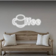 Biz Bu İşin Keyif Kısmındayız Coffee Yazılı Neon Tabela