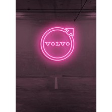 Biz Bu İşin Keyif Kısmındayız Rent A Carlara Özel Volvo Logo Neon Tabela
