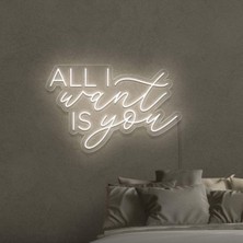 Biz Bu İşin Keyif Kısmındayız All I Want Is You Yazılı Neon Tabela