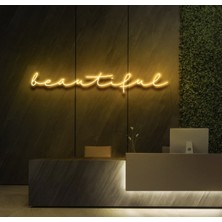 Biz Bu İşin Keyif Kısmındayız Beautiful Yazılı Neon Tabela