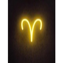 Biz Bu İşin Keyif Kısmındayız Koç Burcu Sembolü Pleksi Neon Tabela