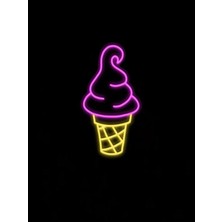 Biz Bu İşin Keyif Kısmındayız Dondurma Pleksi Neon Tabela