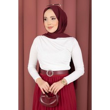 Ozk Taş Detaylı Sandy Body Ekru