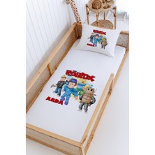 Lilabio %100 Pamuk Isme Özel Montessori Yatak Pike Seti 100X200 Roblox