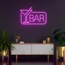Biz Bu İşin Keyif Kısmındayız Bar Yazılı ve Şekilli Neon Tabela