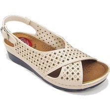 Waykon By Kadın Günlük Silikon Jelli Anatomik/ortopedik Taban Topuk Dikeni Önleyici Anne Sandalet