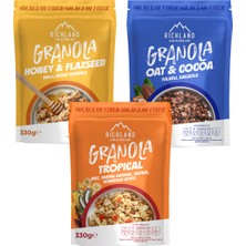 Richland Granola Serisi – 3’lü Set (3 Adet x 330 Gr)