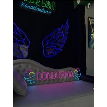 Biz Bu İşin Keyif Kısmındayız Dondurma Yazılı ve Şekilli Neon Tabela