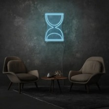 Biz Bu İşin Keyif Kısmındayız Kum Saati Figürlü Neon Tabela