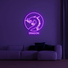 Biz Bu İşin Keyif Kısmındayız Dragon Yazılı ve Şekilli Neon Tabela