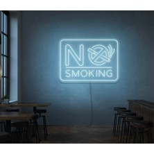 Biz Bu İşin Keyif Kısmındayız No Smokıng Yazılı ve Şekilli Neon Tabela