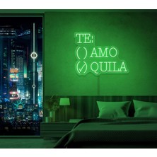 Biz Bu İşin Keyif Kısmındayız Te:amo/quıla Yazılı ve Şekilli Neon Tabela