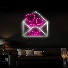 Biz Bu İşin Keyif Kısmındayız Love Yazılı ve Şekilli Neon Tabela