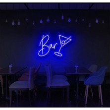 Biz Bu İşin Keyif Kısmındayız Bar Yazılı ve Şekilli Neon Tabela