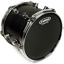 Evans B08ONX2 Onyx Coated 8 Inç Tom Derisi (Profesyonel) | Çift Katmanlı 15 Mil Yapı, Karanlık Ton Karakteri ve Yüksek Volüm Performansı