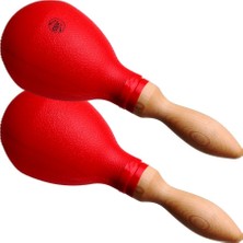 Cox M16-R Plastik Marakas (Kırmızı) | Canlı Renk Çiftli Ritim Çalgısı