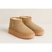 Waykon Içi Kürklü Kalın Tabanlı Kadın Bot