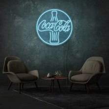 Biz Bu İşin Keyif Kısmındayız Coca Cola Yazılı ve Şekilli Neon Tabela