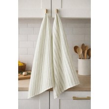 Elvya %100 Pamuk Çift Kat Müslin Mutfak Kurulama Bezi 2’li Set 40X60 cm Emici Yumuşak Mutfak Havlusu - Elv-Mkb