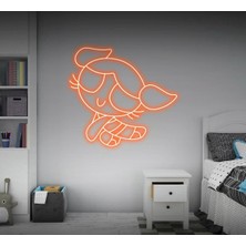 Biz Bu İşin Keyif Kısmındayız Power Puff Girls Bubbles Figürlü Neon Tabela
