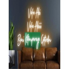 Biz Bu İşin Keyif Kısmındayız Vefa Abi Vefa Abiiiii Beni Ketenpereye Getirdin Yazılı Neon Tabela