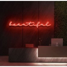 Biz Bu İşin Keyif Kısmındayız Beautiful Yazılı Neon Tabela