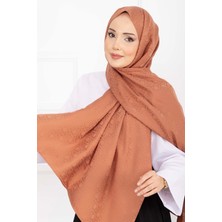 ECN Ikonik Desen Jakar Şal Serisi Somon