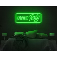 Biz Bu İşin Keyif Kısmındayız Karaoke Party Yazılı Neon Tabela