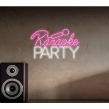 Biz Bu İşin Keyif Kısmındayız Karaoke Party Yazılı Neon Tabela