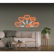 Biz Bu İşin Keyif Kısmındayız Kalpli Hız Göstergesi Şekilli Neon Tabela