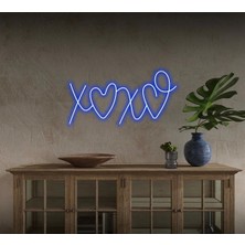 Biz Bu İşin Keyif Kısmındayız Xoxo Yazılı ve Şekilli Neon Tabela