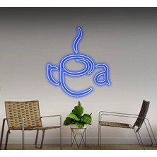 Biz Bu İşin Keyif Kısmındayız Tea Yazılı ve Şekilli Neon Tabela