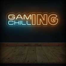 Biz Bu İşin Keyif Kısmındayız Gamıng Chıll Yazılı Neon Tabela