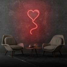 Biz Bu İşin Keyif Kısmındayız Kalpli Balon Şekilli Neon Tabela