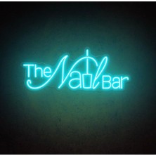 Biz Bu İşin Keyif Kısmındayız The Nail Bar Yazılı ve Şekilli Neon Tabela