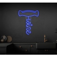 Biz Bu İşin Keyif Kısmındayız Wine Yazılı ve Şekilli Neon Tabela