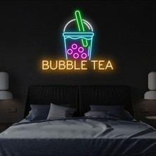 Biz Bu İşin Keyif Kısmındayız Bubble Tea Bardak Neon Tabela