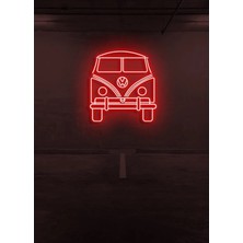 Biz Bu İşin Keyif Kısmındayız Minibüs Figürlü Neon Tabela