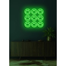 Biz Bu İşin Keyif Kısmındayız Gülücük Figürlü Neon Tabela