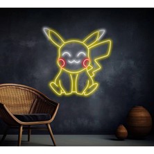 Biz Bu İşin Keyif Kısmındayız Pikachu Neon Tabela