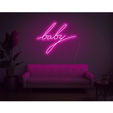 Biz Bu İşin Keyif Kısmındayız Baby Yazılı Neon Tabela