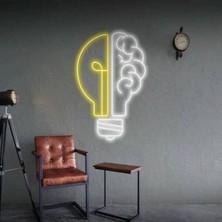 Biz Bu İşin Keyif Kısmındayız Brain And Lamb Neon Tabela