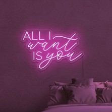 Biz Bu İşin Keyif Kısmındayız All I Want Is You Yazılı Neon Tabela