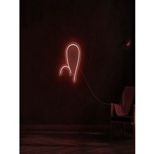 Biz Bu İşin Keyif Kısmındayız Aslan Burcu Sembolü Pleksi Neon Tabela